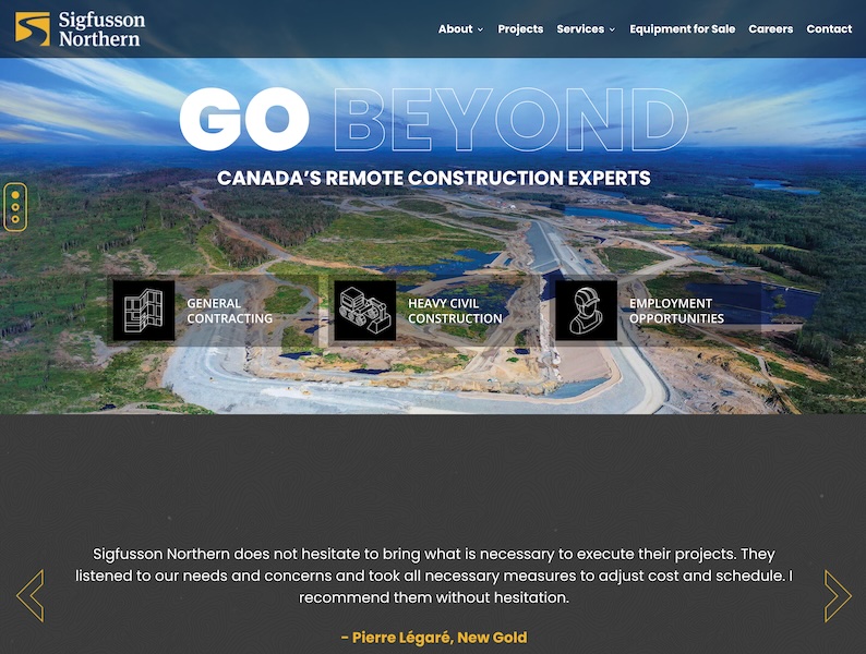 Sigfusson Northern Website