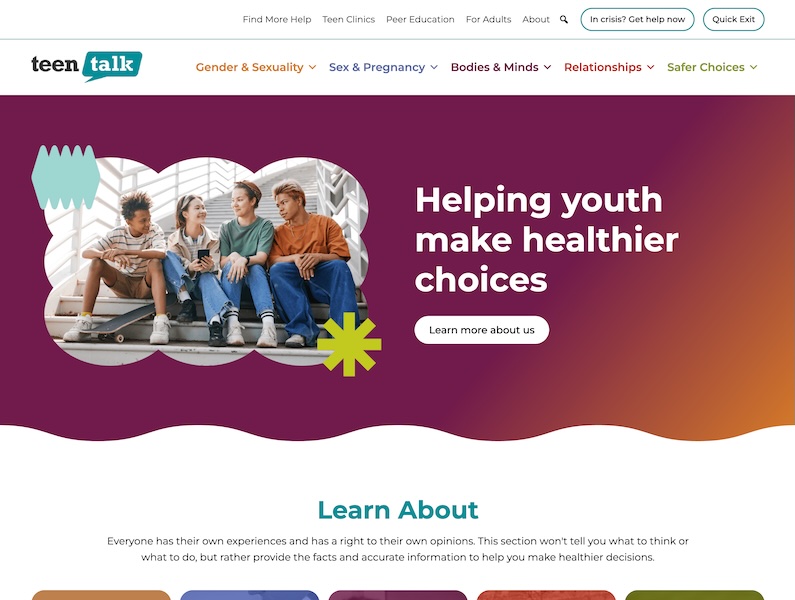 Teen Talk Website